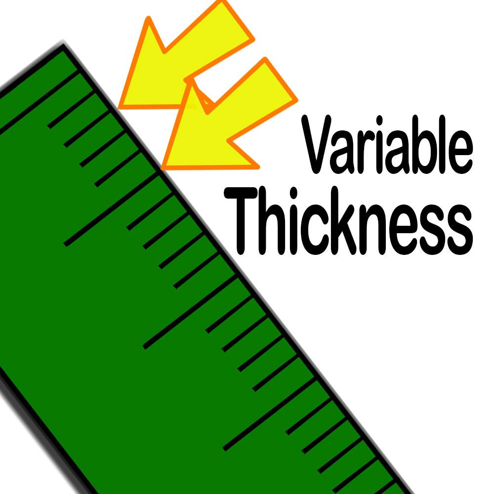 variable thickness wetsuits