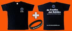 free dive t-shirt and wristband